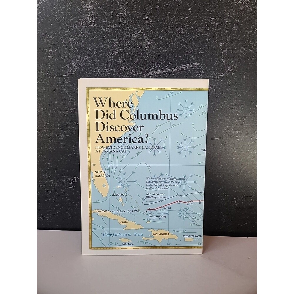 Where Did Columbus Discover America 1986 National Geographic Map